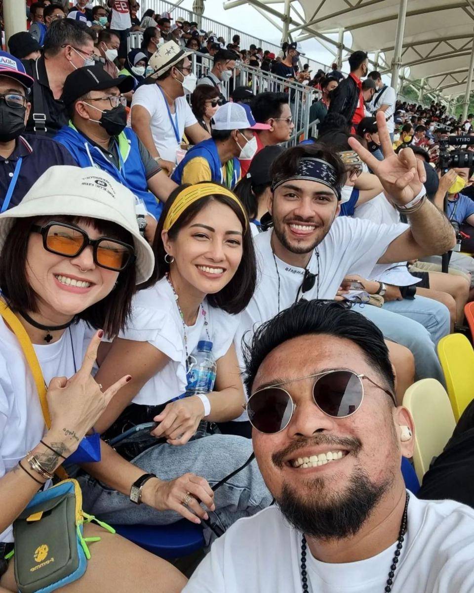 Imam Darto, Poppy Sovia, dan Refal Hady di Mandalika (Instagram.com/imamdarto/)