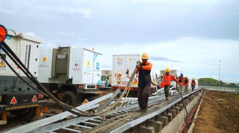 PT PLN (Persero) menjamin pasokan listrik Sirkuit Mandalika di Lombok Tengah NTB. Foto PLN