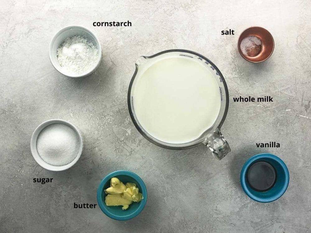 ilustrasi bahan-bahan vanilla pudding (umamigirl.com)