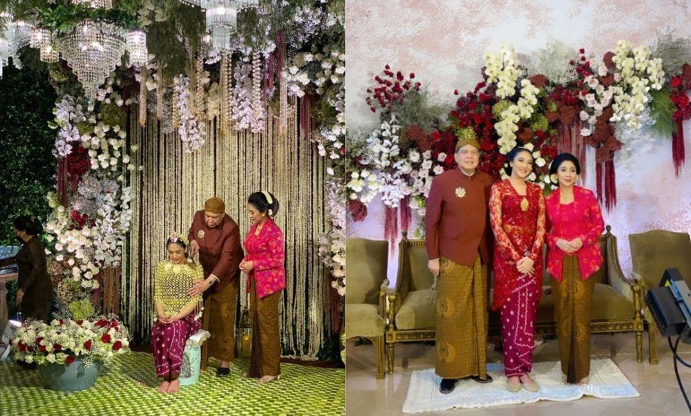 9 Dekor Midodareni dan Siraman Putri Tanjung, Bernuansa Merah Putih