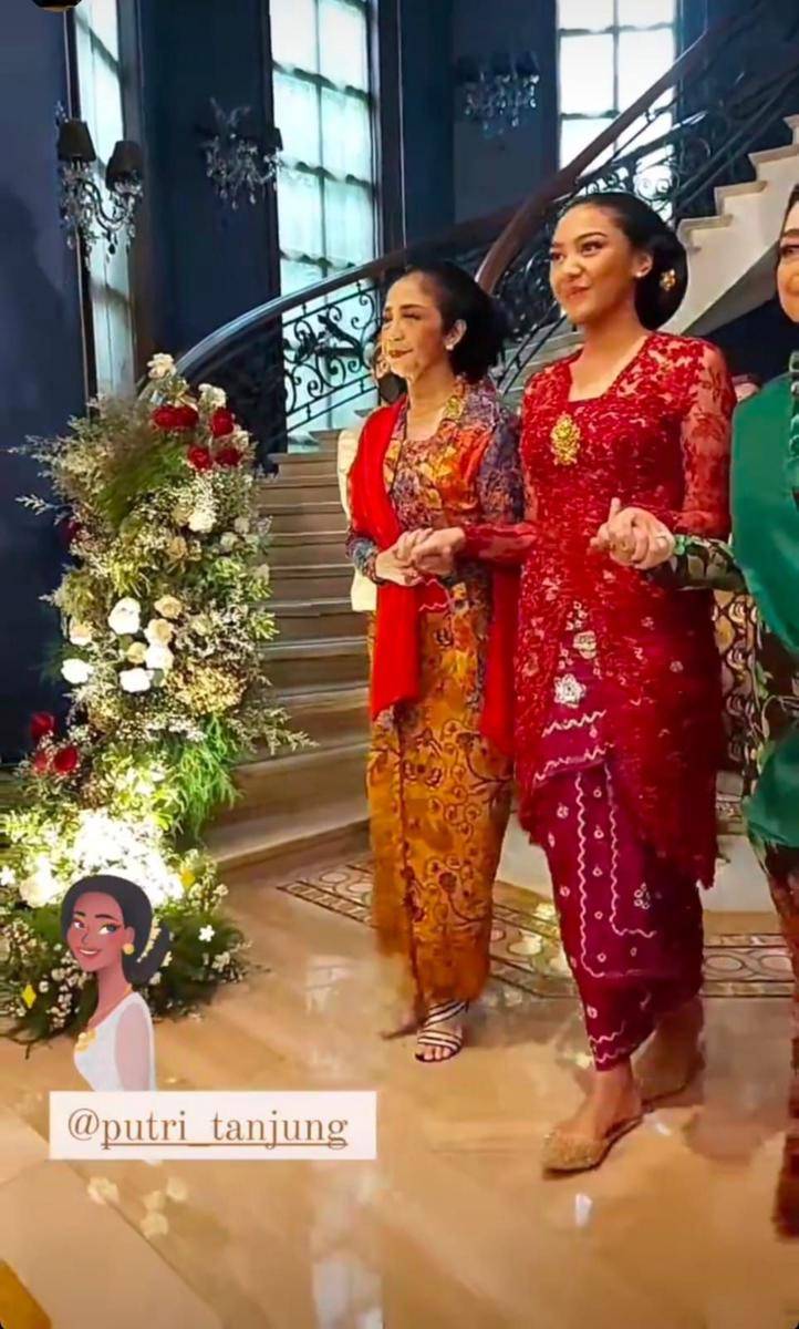 Kebaya dan Makeup Midodareni Putri Tanjung (instagram.com/radandio)