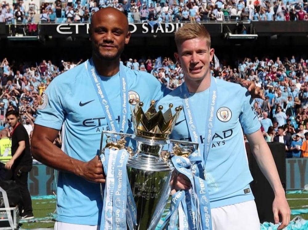 Vincent Kompany dan Kevin De Bruyne pernah menjadi Premier League Player of the Season. (instagram.com/kevindebruyne)