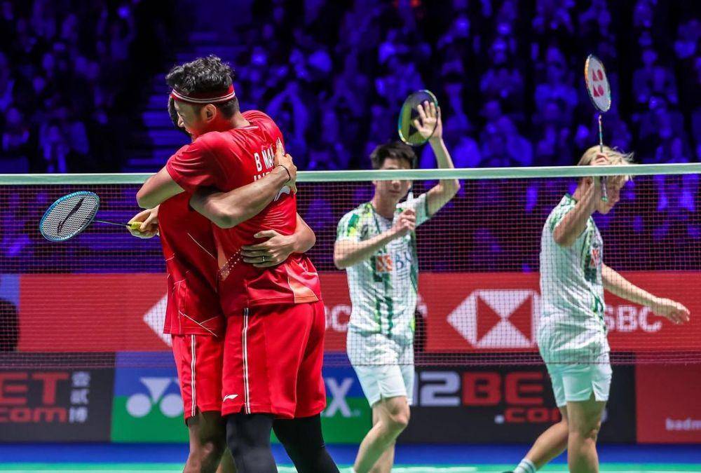 Muhammad Shohibul Fikri/Bagas Maulana vs Marcus Fernaldi Gideon/Kevin Sanjaya Sukamuljo (instagram.com/bwf.official)