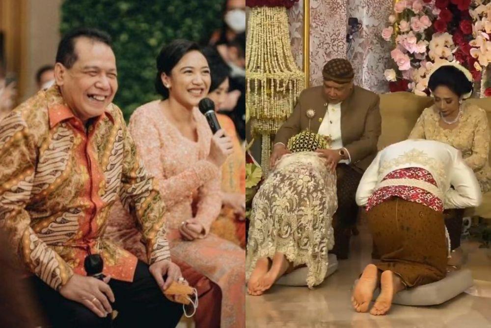10 Potret Chairul Tanjung di Lamaran hingga Pernikahan Putri Tanjung