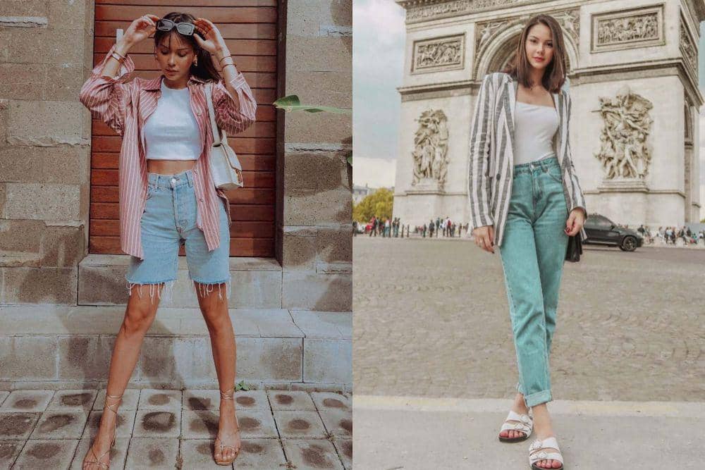 9 Ide Outfit Stripe ala Alyssa Daguise, Simpel dan Modis!