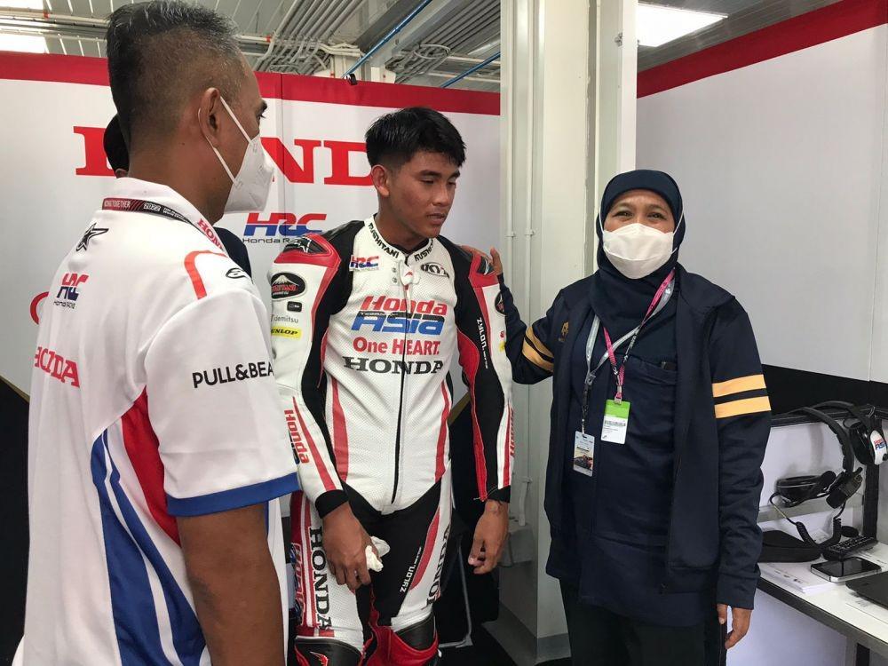 Finish ke-14, Mario Aji Dapat Sejuta Pujian dari Khofifah