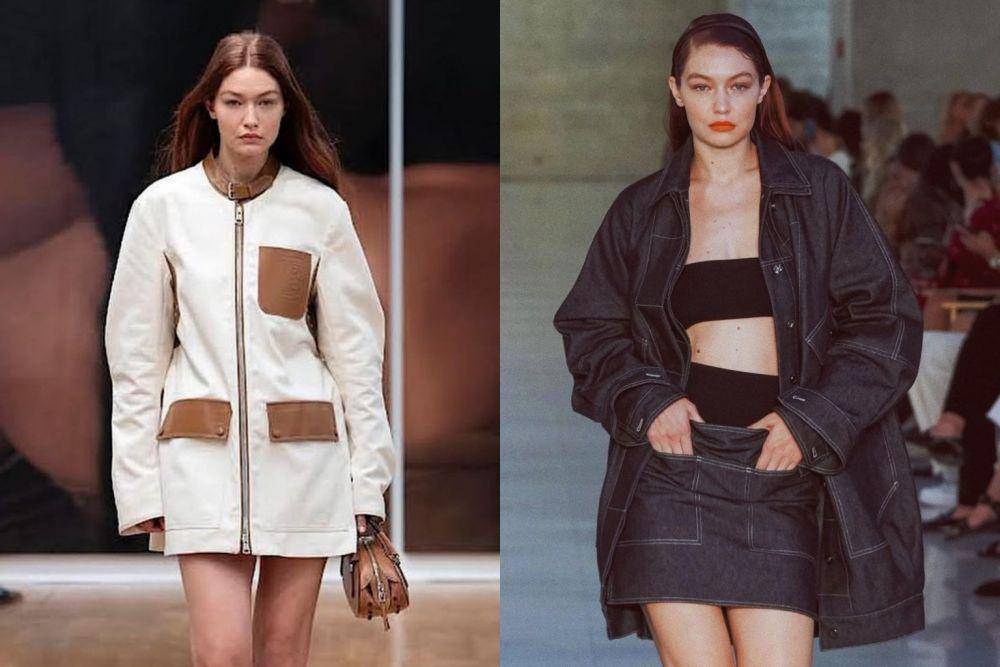 kolase potret Gigi Hadid (instagram.com/gigihadid | instagram/gigihadid)