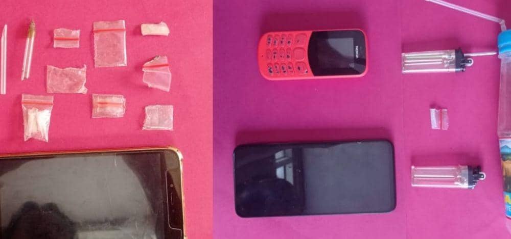 Satresnarkoba Polres Tanggamus menangkap pelaku penyalahgunaan narkotika jenis sabu. (Dok Polres Tanggamus).