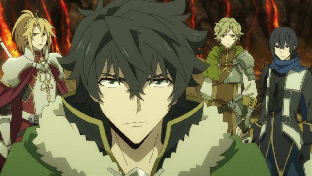 Motoyasu, Naofumi, Itsuki, dan Ren (dok. Kinema Citrus/The Rising of the Shield Hero)