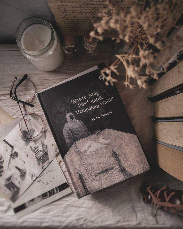Ilustrasi Buku Waktu yang Tepat untuk Melupakan Waktu (instagram.com/rizki_reads)
