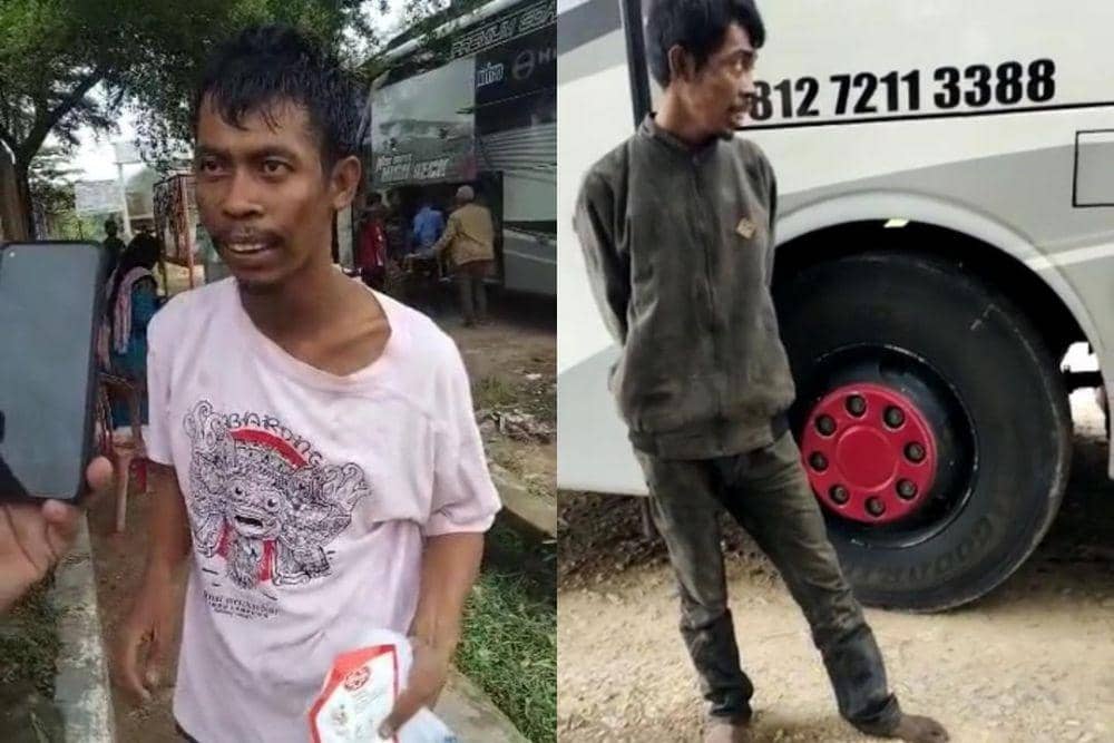 Tak Punya Uang, Pria Ini Nekat Masuk Kolong Bus untuk Pulang Kampung