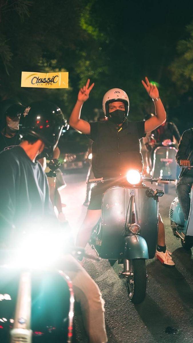 potret geng motor Atta Halilintar (instagram.com/classicnihbos)