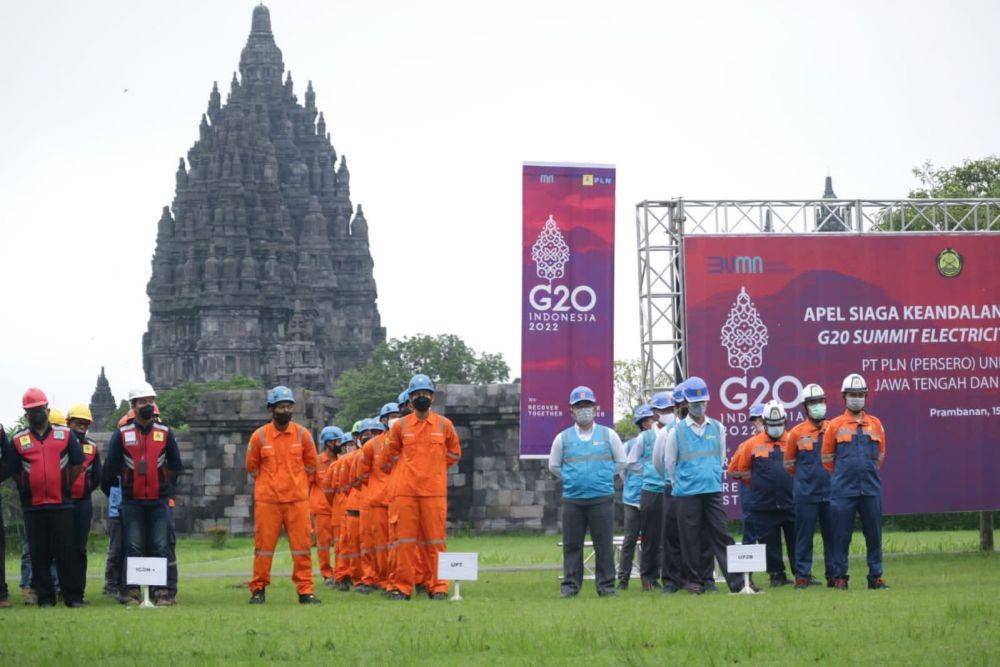 PT PLN (Persero) berkomitmen menjamin keandalan pasokan listrik tanpa padam atau zero down time pada pergelaran Energy Transition Working Group (ETWG) G20 di wilayah Jawa Tengah dan Daerah Istimewa Yogyakarta (DIY) pada Maret-Juli 2022. (Dok. PLN)