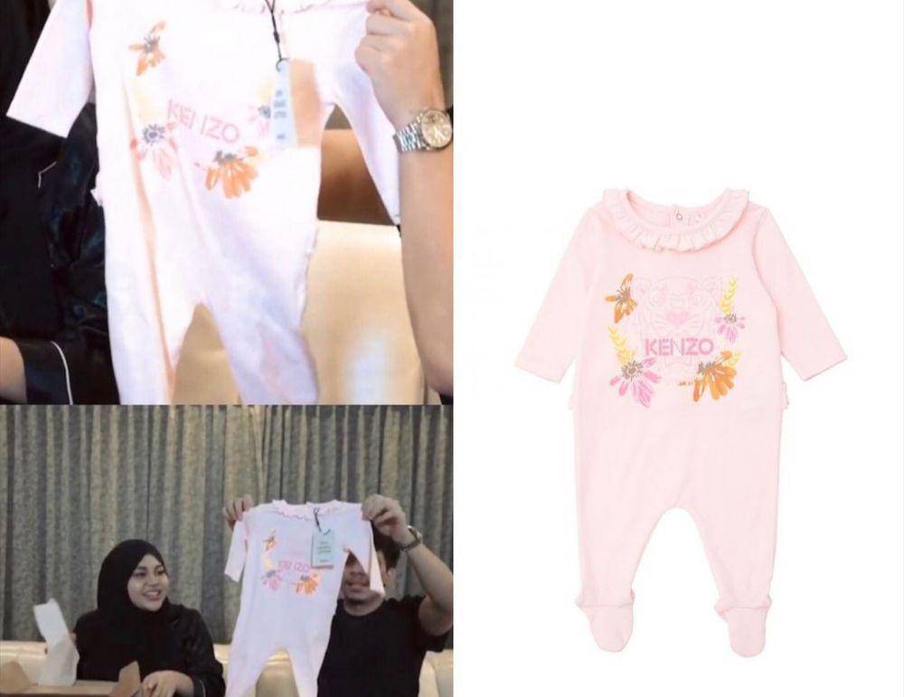 Baby Ameena memakai baju dari merk Kenzo (instagram.com/fashion_aureliehermansyah_atta)