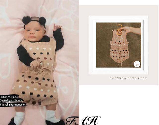 baju branded baby Ameena (instagram.com/fashion_aureliehermansyah_atta)