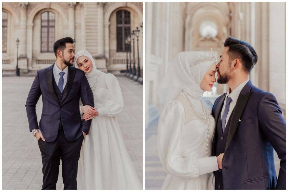 10 Photoshoot Sabrina Sosiawan dan Suami di Paris, Romantis Banget