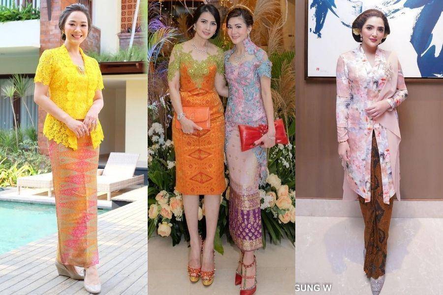 Ragam kebaya. (instagram.com/ashanty_ash / instagram.com/yuanitachrist / instagram.com/margaretvivi)