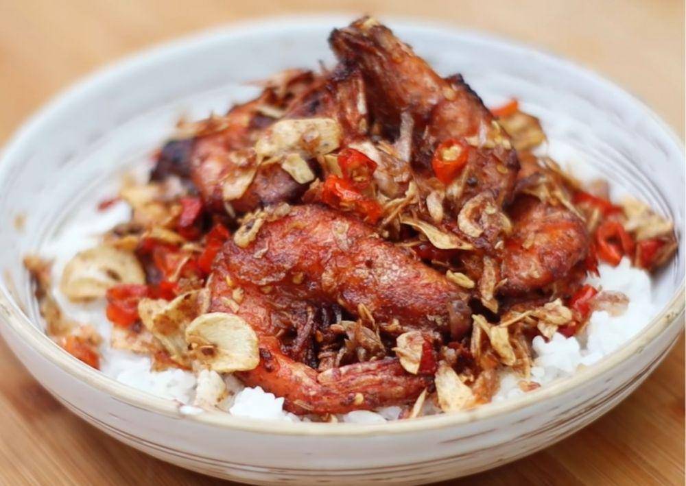 Udang goreng bawang khas Bali (youtube.com/Devina Hermawan)