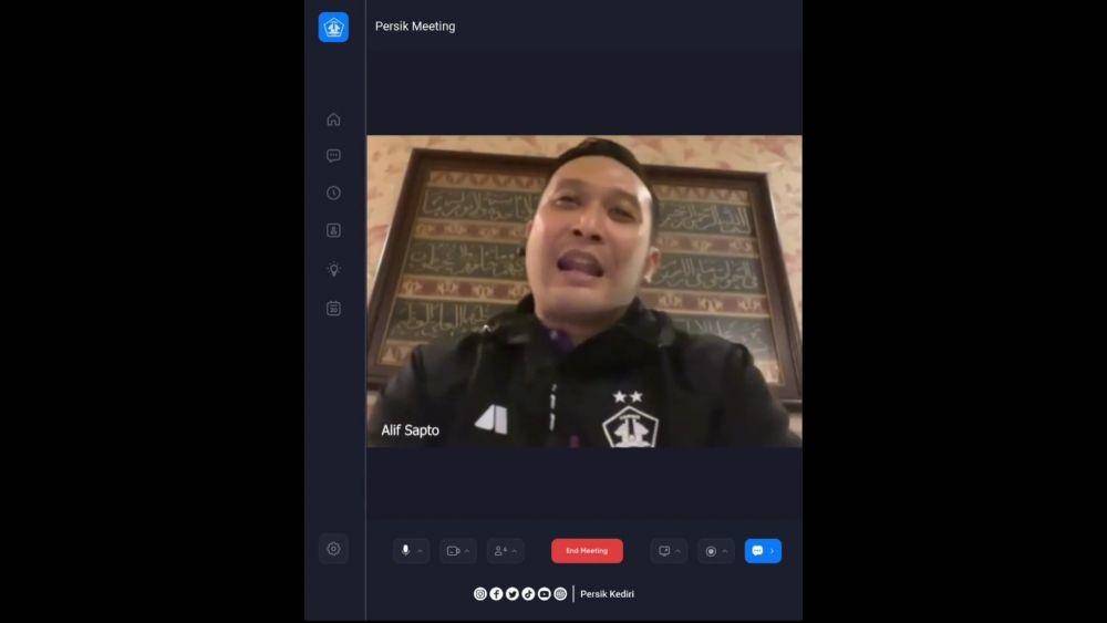 Tangkapan layar CEO Persik Kediri, Alif Sapto Nugroho. IDN Times/istimewa