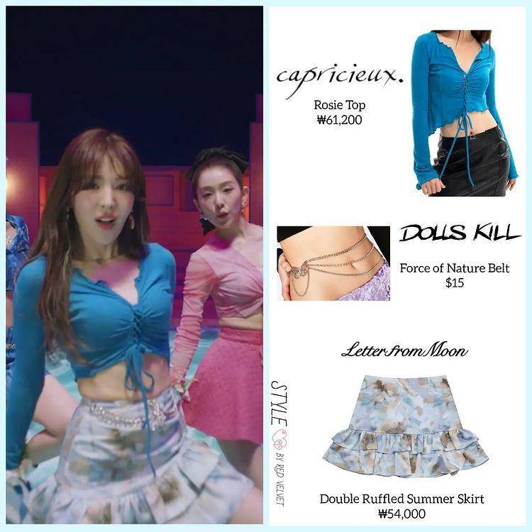 Harga fashion item Red Velvet di Feel My Rhythm (Instagram.com/styleby.redvelvet)
