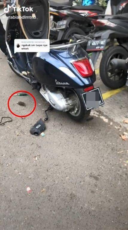 viral motor jadi sarang tikus (tiktok.com/@_rabiabdlmtn8)