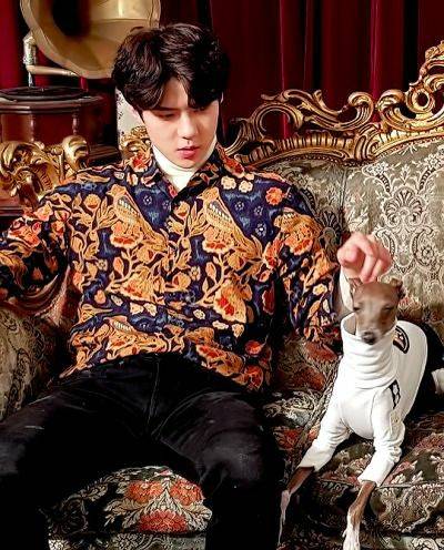 Editan Sehun EXO pakai batik (Twitter.com/parkyurii_)