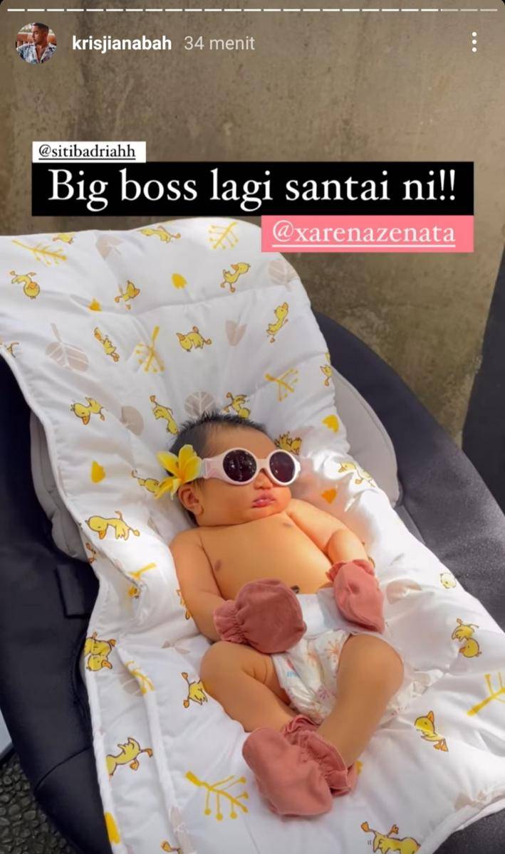 potret buah hati Siti Badriah dan Krisjiana (instagram.com/krisjianabah)