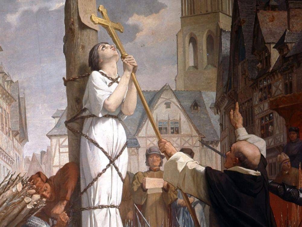 Siapa Joan of Arc? - Ilustrasi momen akhir Joan of Arc. (history.com)