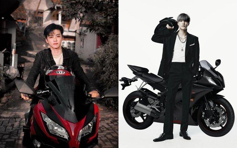 Editan Jeno dan Jaemin naik motor oleh fans. (twitter.com/nct_menfess | twitter.com/cuttienjm)