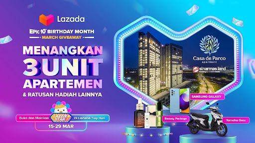 Hadiah Lazada Epic 10th Birthday (Dok. Lazada)