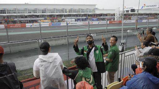 Mitra driver Gojek di sirkuit Mandalika (Dok. Gojek)