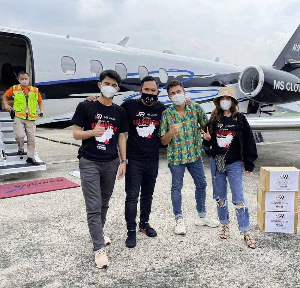 Deretan artis pernah naik jet pribadi Juragan99 (instagram.com/shandypurnamasari)