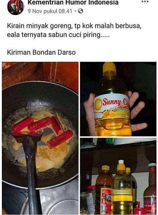 potret apes menggoreng (Facebook.com/Kementrian Humor Indonesia)