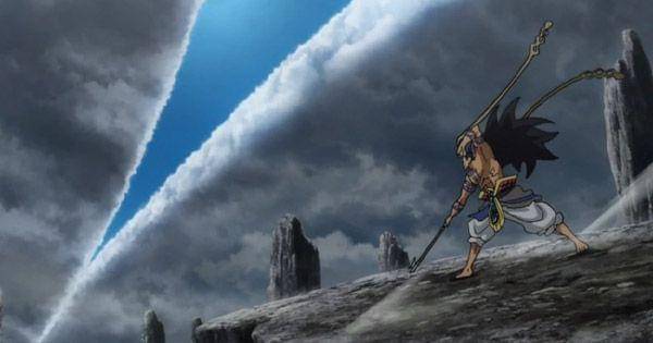 Lu Bu berhasil menciptakan teknik Sky Eater ( Dok. Graphinica / Record of Ragnarok )