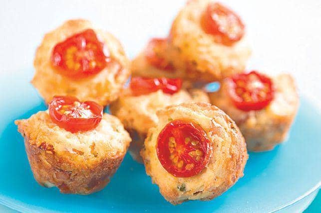 ilustrasi ham, cheese, and tomato muffins (taste.com.au/Kate Murdoch)