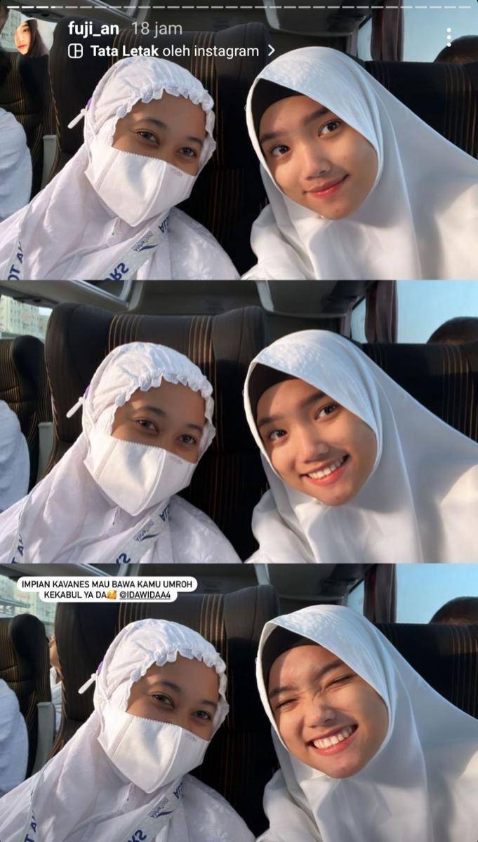 potret Fuji berhijab (instagram.com/fuji_an)