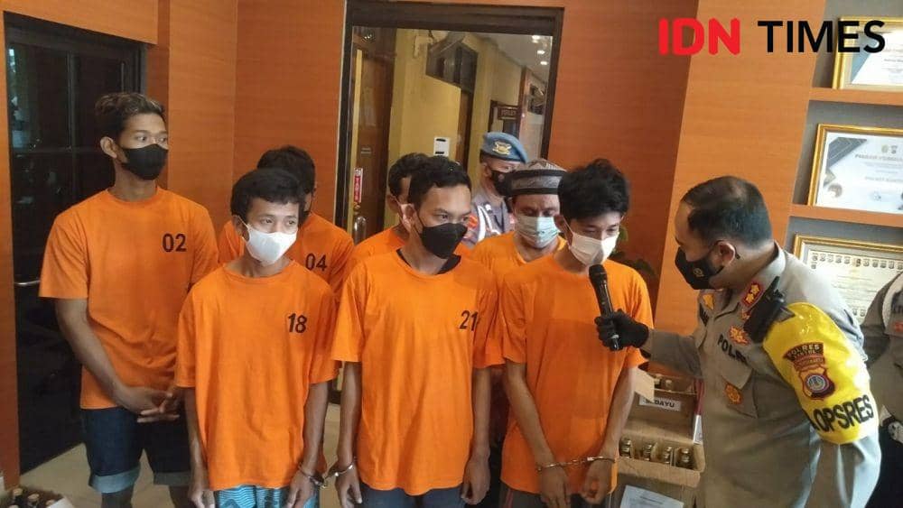DKH salah satu tersangka pengedar sabu yang ditangkap polisi.(IDN Times/Daruwaskita)