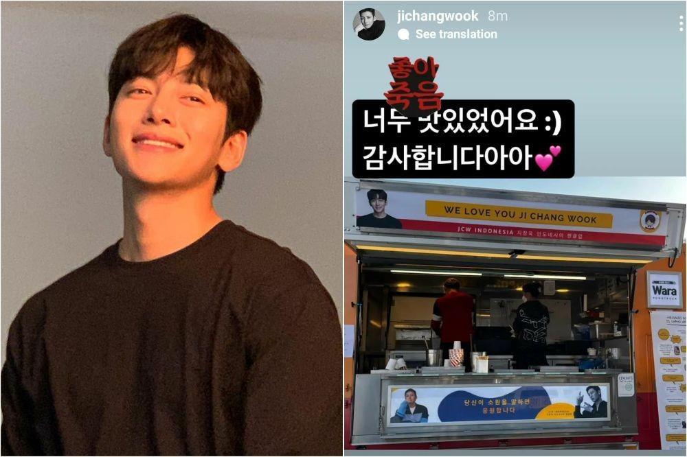 Ji Chang Wook Pamer Food Truck dari Fans Indonesia: Enak Banget!