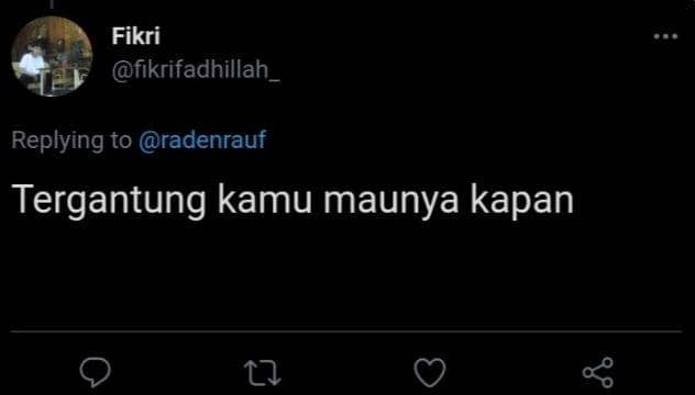 jawaban saat ditanya kapan nikah (twitter.com/fikri)