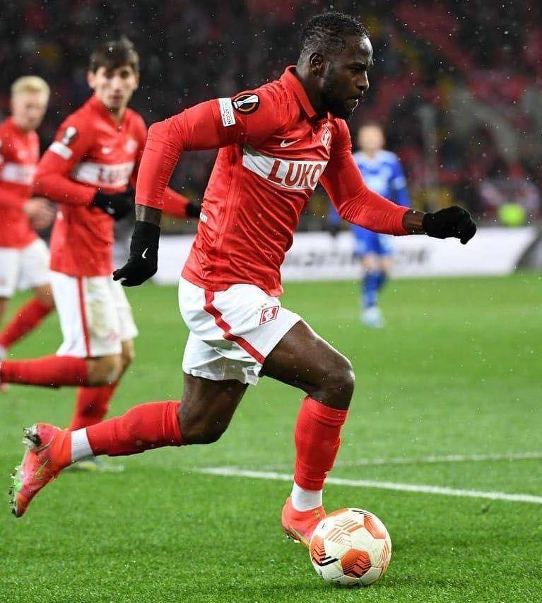 Victor Moses saat membela Spartak Moskow di Liga Rusia. (instagram.com/victormoses)