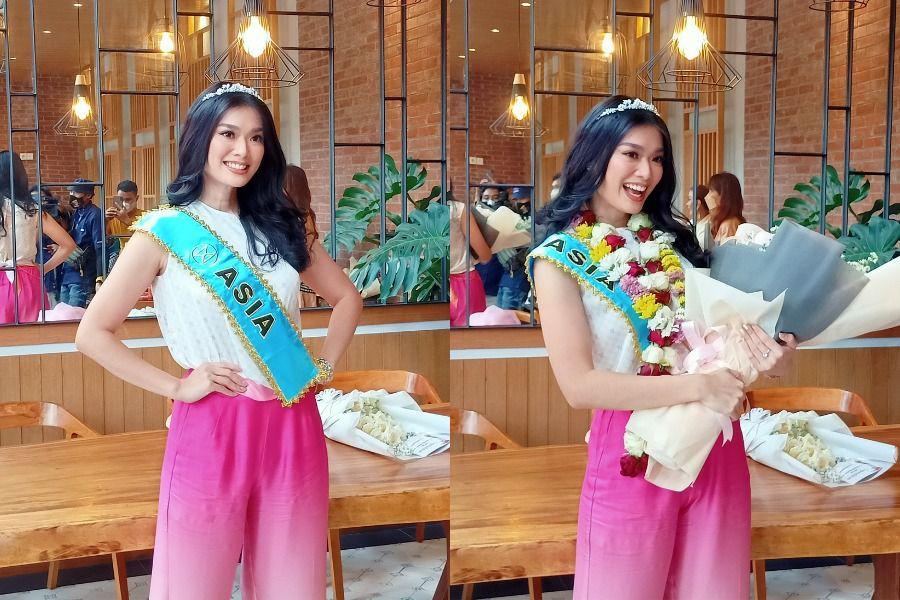 9 Potret Carla Yules Kembali ke Indonesia Sebagai Miss World Asia
