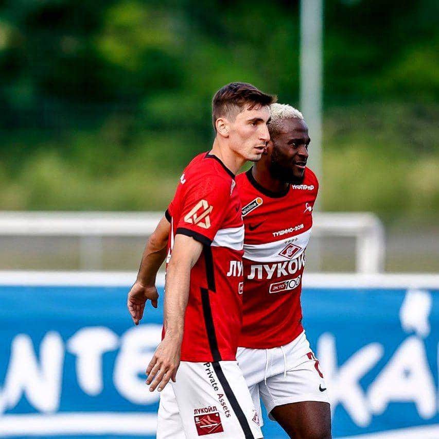 Zelimkhan Bakaev saat memperkuat Spartak Moskow di Liga Rusia. (instagram.com/z10bakaev)