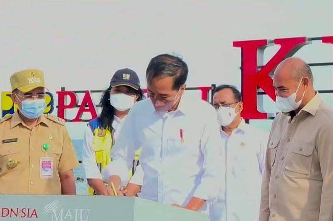 Presiden Jokowi resmikan penataan kota Kupang (youtube.com/Sekretariat Presiden)