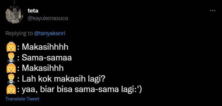 gombalan bikin ayang ketawa (twitter.com/kayukenasuca)