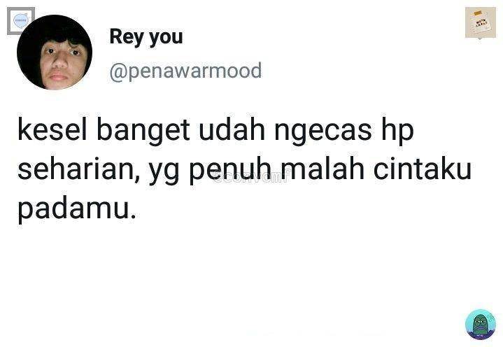 gombalan bikin ayang ketawa (twitter.com/penawarmood)