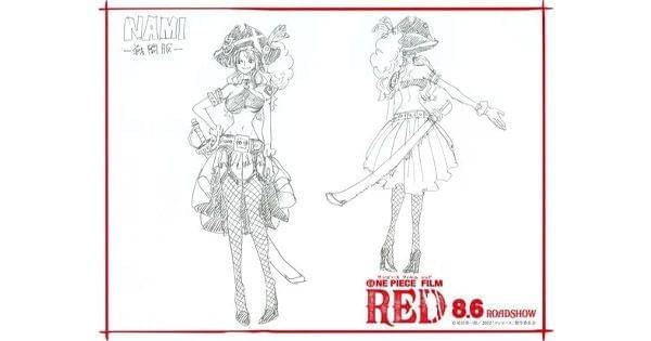 Outfit Nami untuk film One Piece Film Red ( Dok. Twitter ONE PIECE FILM RED / One Piece: Red )