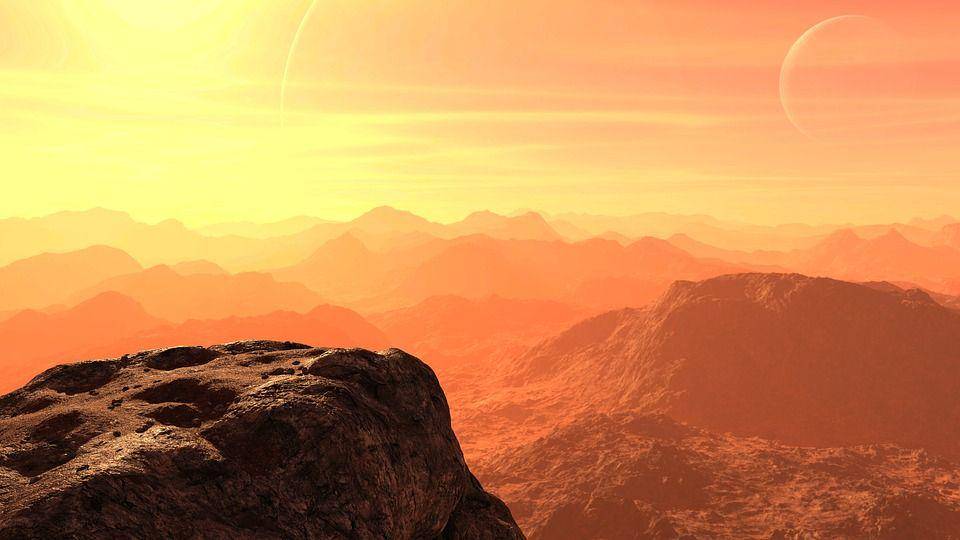 ilustrasi permukaan Mars (pixabay.com/Sergeitokmakov)