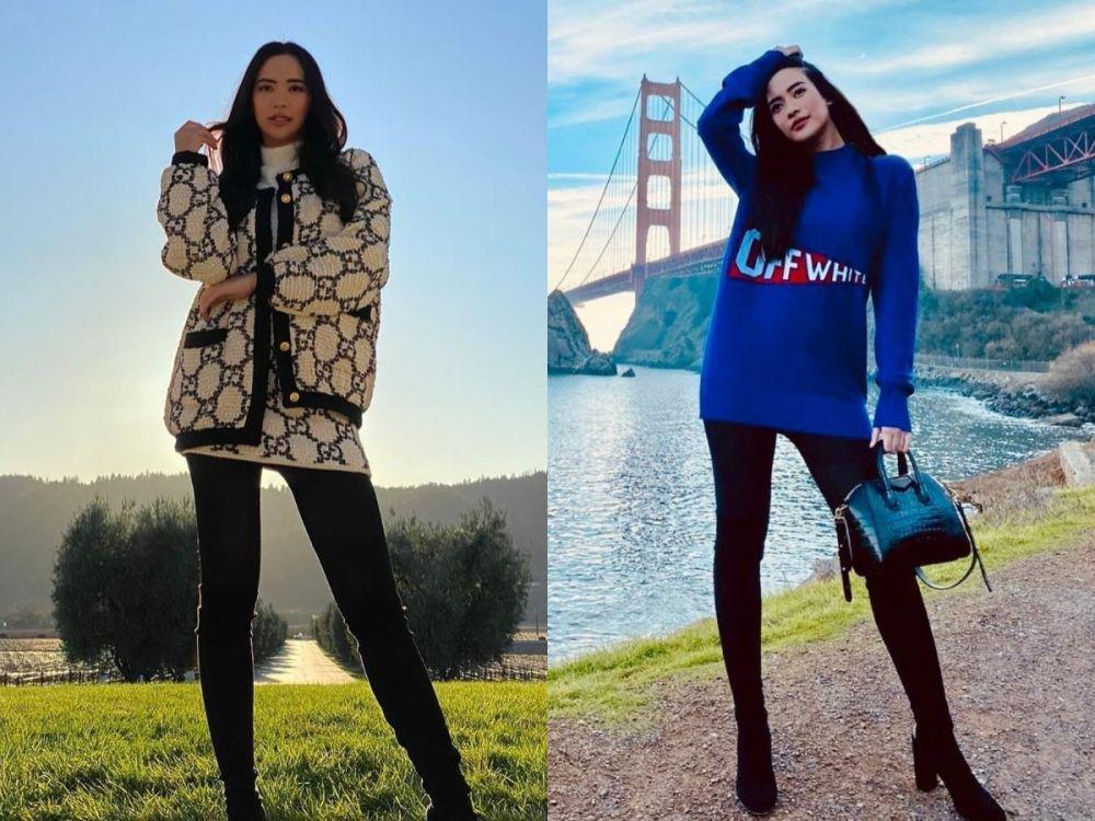 9 Ide Outfit Traveling ke Luar Negeri ala Elvira Devinamira