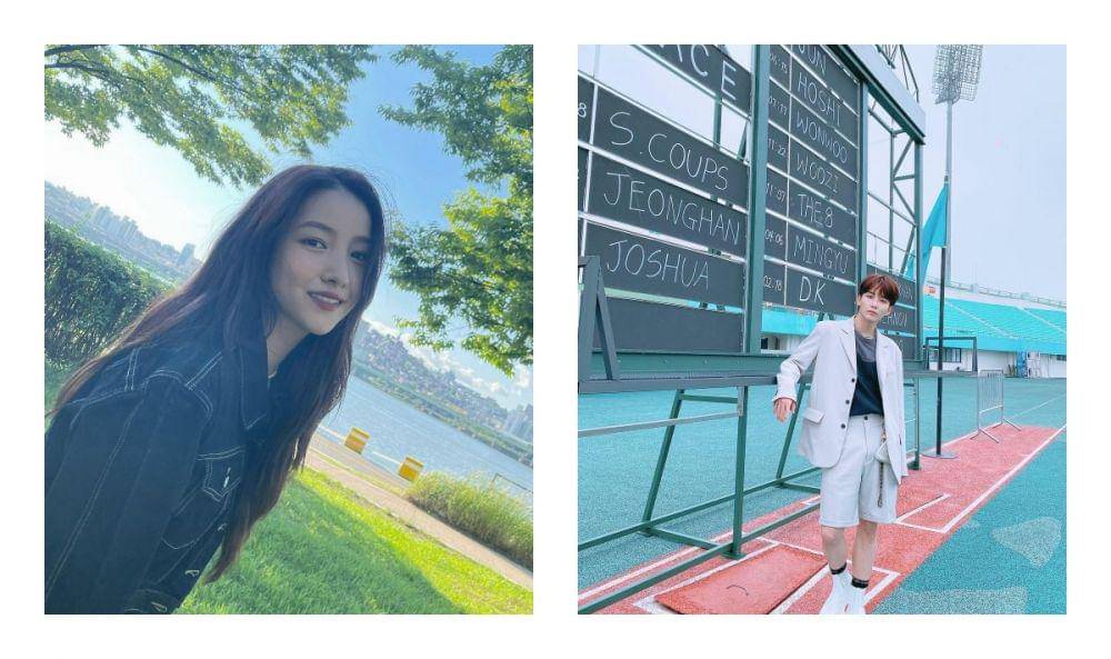 Sowon dan Jeonghan (instagram.com/onedayxne | instagram.com/jeonghaniyoo_n)