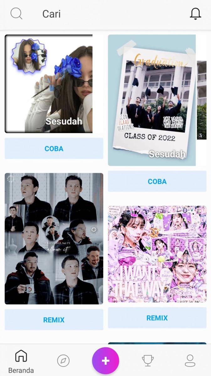 Langkah pertama edit foto blur di PicsArt. (IDN Times/Nena Zakiah)